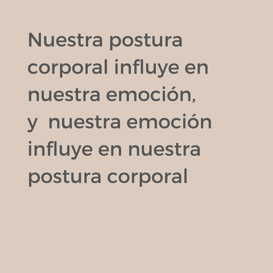 Postura y emoción. 2